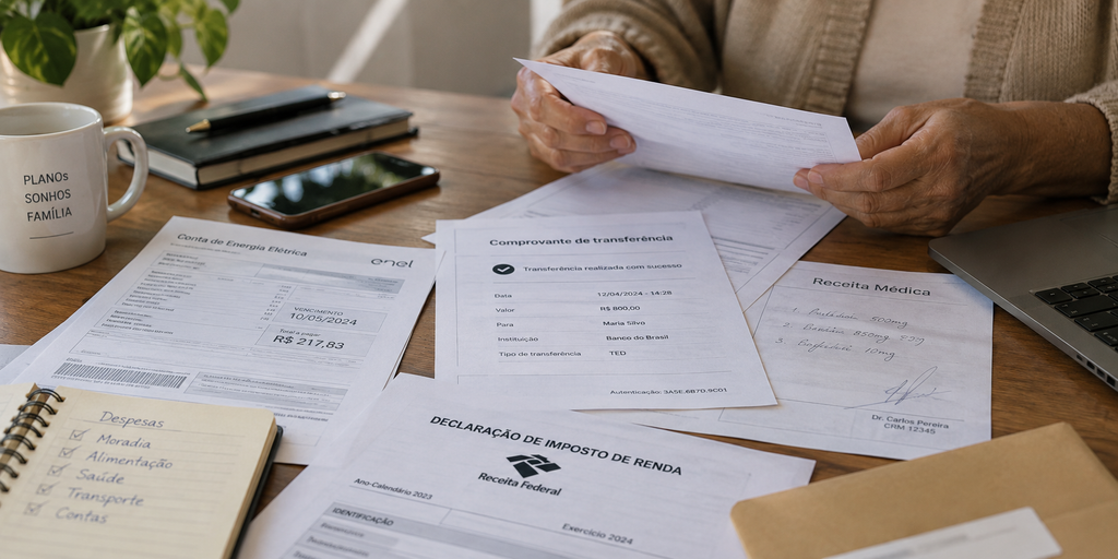 Documentos utilizados para comprovar dependência econômica dos pais na pensão por morte